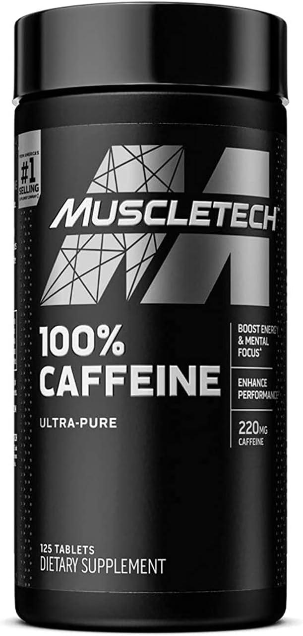 Muscletech Platinum 100% Caffeine 125 Tablets - Wellness Shoppee