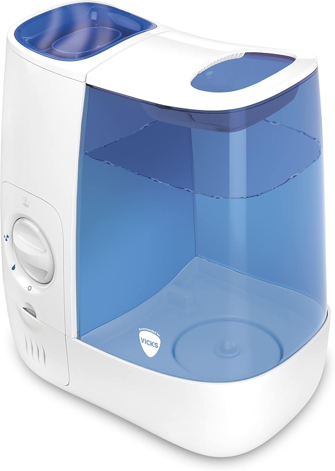 Vicks VH845E1 Warm Mist Humidifier, White/Blue