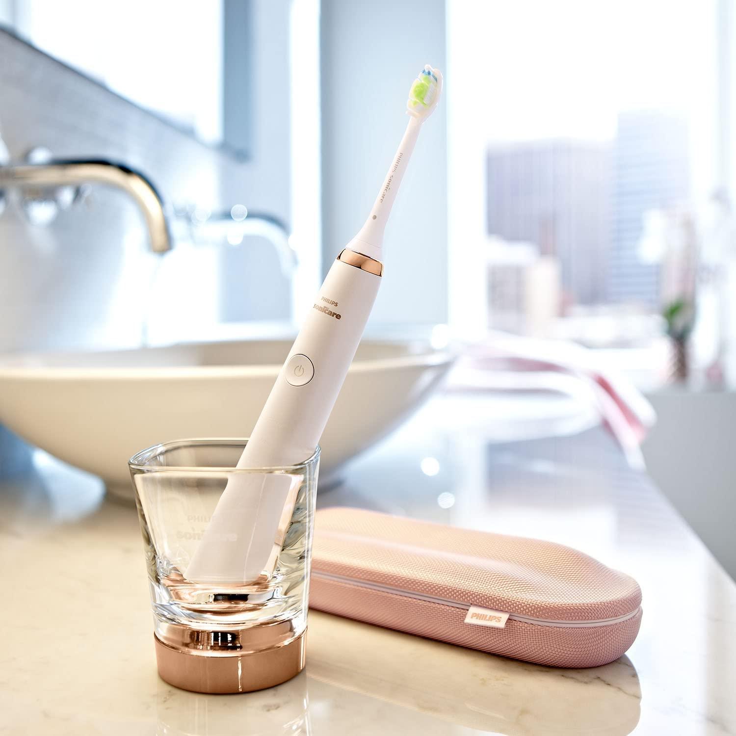 Philips Sonicare Diamond Clean Sonic Electric Toothbrush, HX9312/04, Rose Gold - Wellness Shoppee
