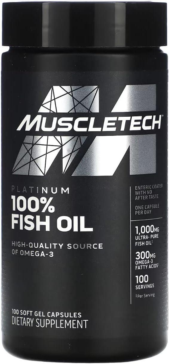 Muscletech Platinum 100% Fish Oil, 100 Caps - Wellness Shoppee