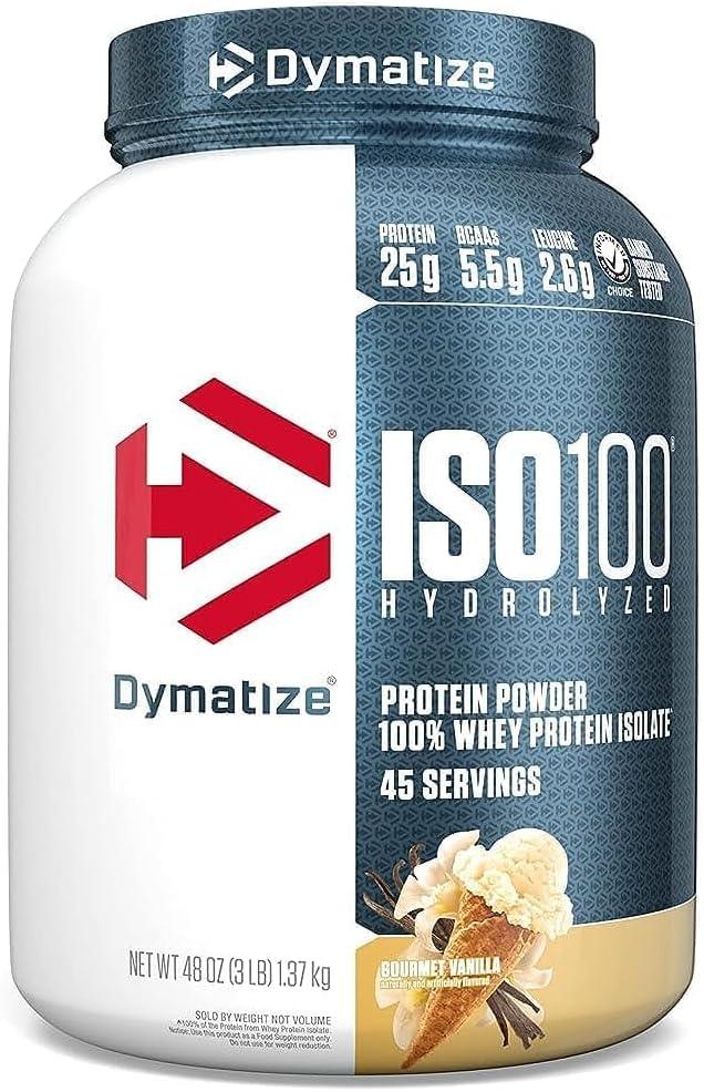 Dymatize ISO 100 Gourmet Vanilla, 3 LBs - Wellness Shoppee