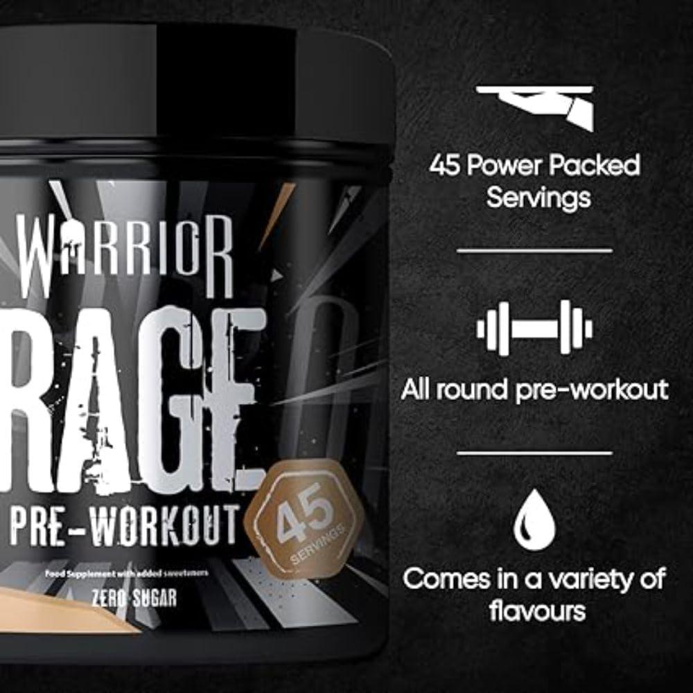 Warrior Rage Pre Workout Powder 45 Servings - Wellness Shoppee