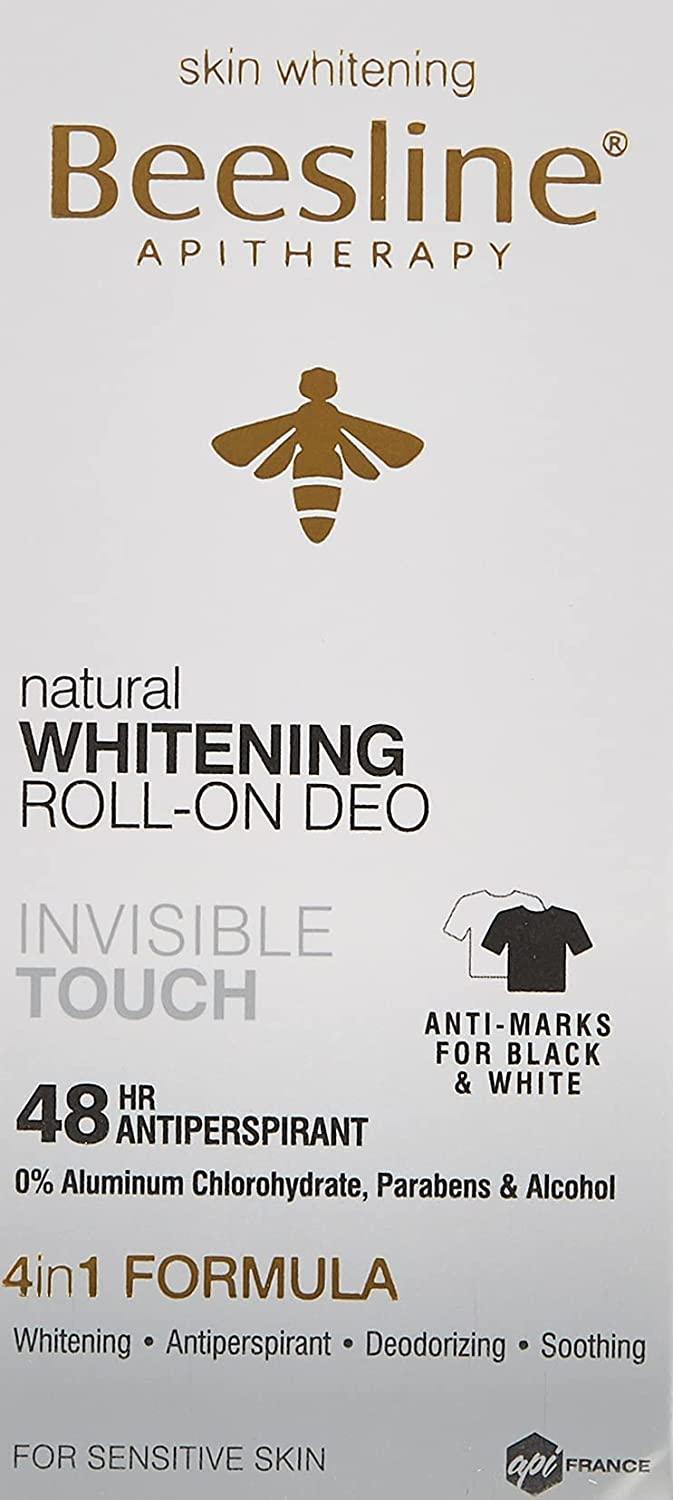 Beesline Whitening Roll On Deodorant For Unisex, Invisible Touch, 50 ml - Wellness Shoppee