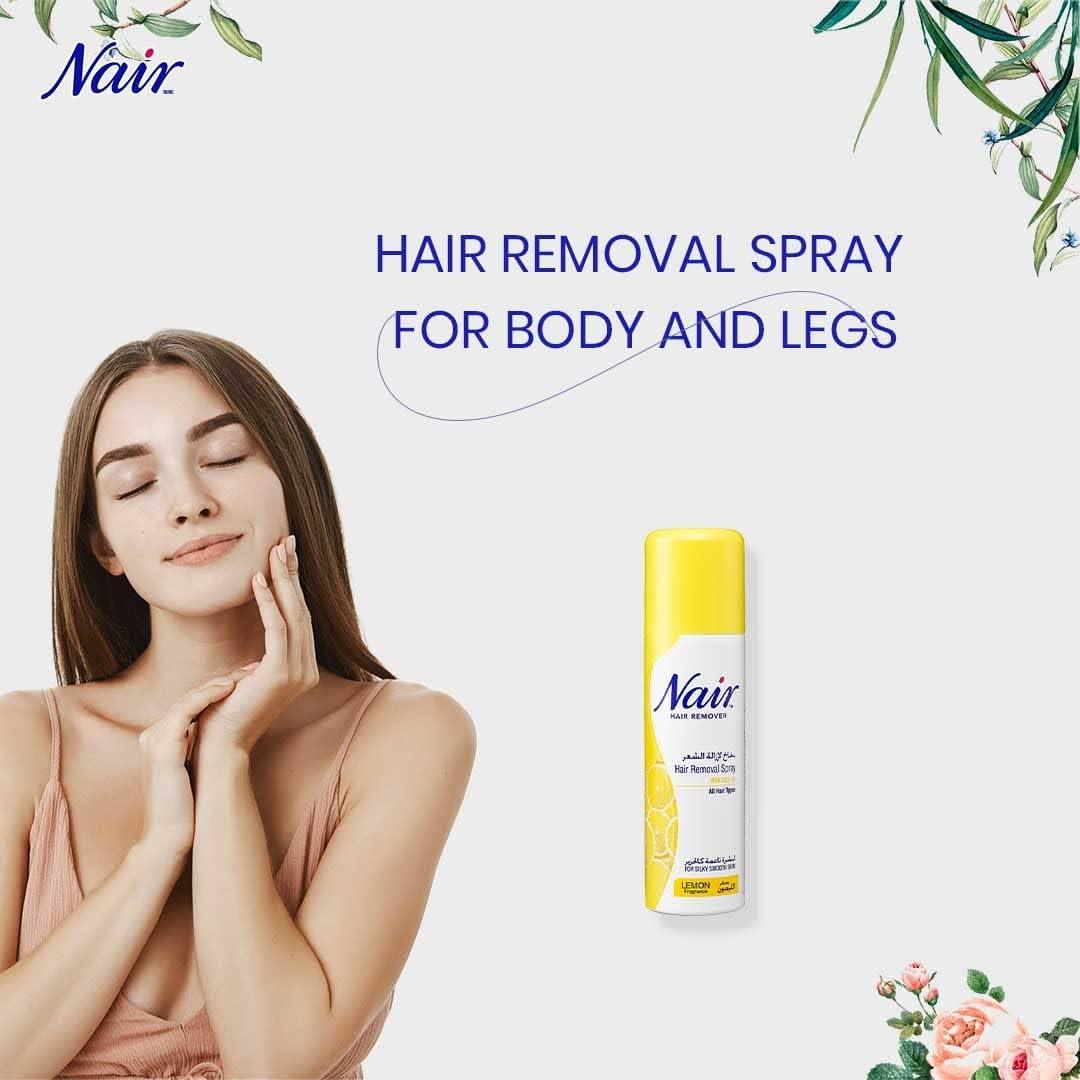 Nair Hair Remover Spray Lemon Fragrance, 200 ML - Wellness Shoppee