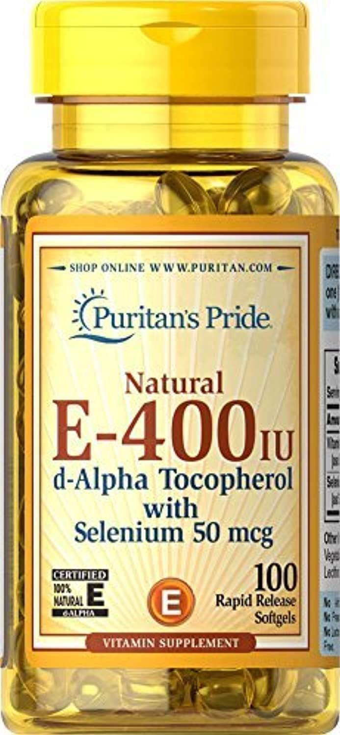 Puritans Pride Vitamins E - 400 + Selenium 100's - Wellness Shoppee