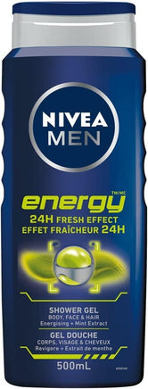 Nivea Men Shower Gel - Energy (500ml) - Wellness Shoppee