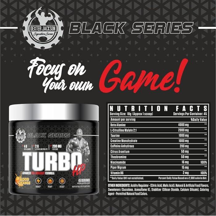 Dexter Jackson Black Series Turbo Hp Pre Workout - Wellness Shoppee