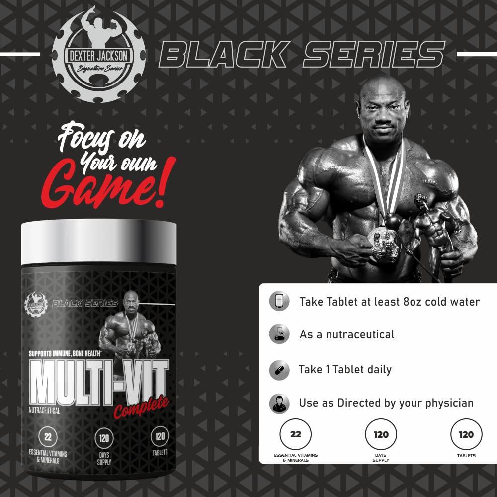 Dexter Jackson Black Series Multivitamin 120 Tablets - Wellness Shoppee