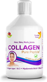 Swedish Nutra Collagen Pure Liquid Peptide, 10000mg, 500ml - Wellness Shoppee