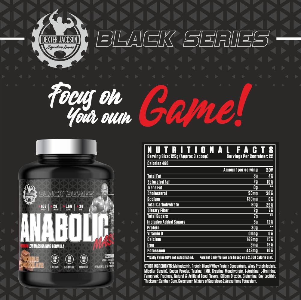 Dexter Jackson Black Series Anabolic Mass Gainer 6 lbs - Wellness Shoppee