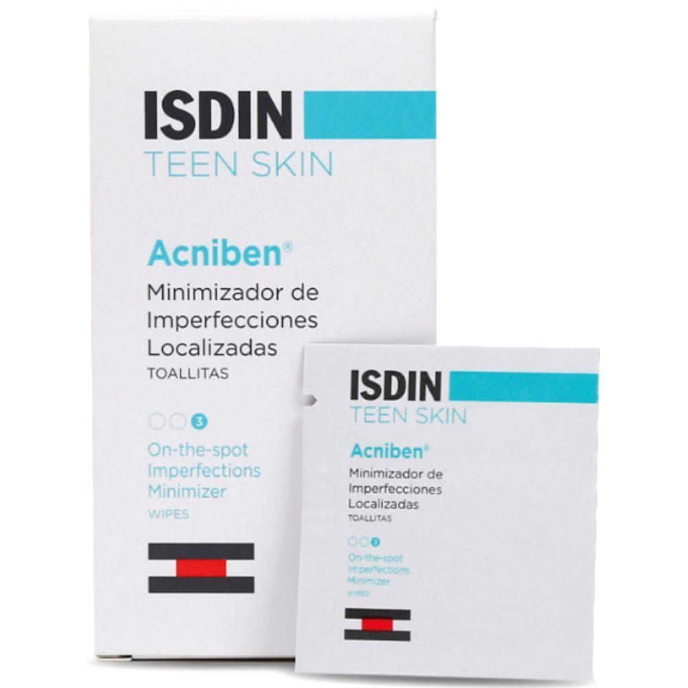 Isdin Teen Skin Acniben Imperfection Minimizing Wipes 30's - Wellness Shoppee