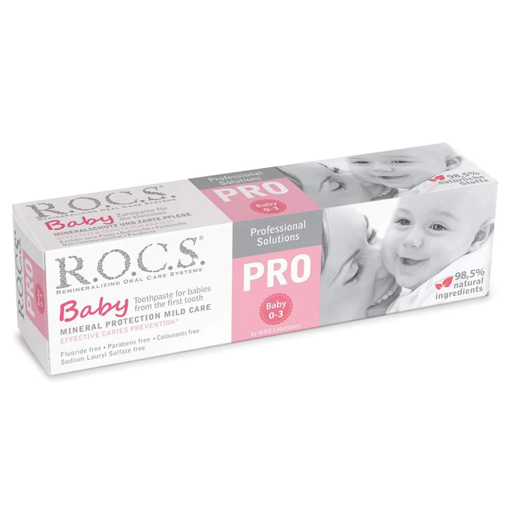 R.O.C.S Toothpaste Baby Mild Care 0-3 Mineral Protection - Wellness Shoppee