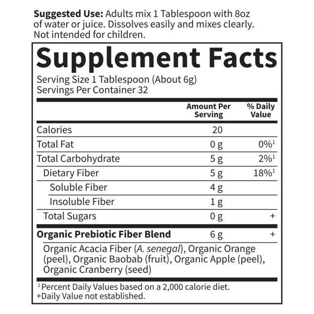 Garden of Life Dr. Formulated Organic Fiber Unflavored 6.8oz (192g) Powder - Wellness Shoppee