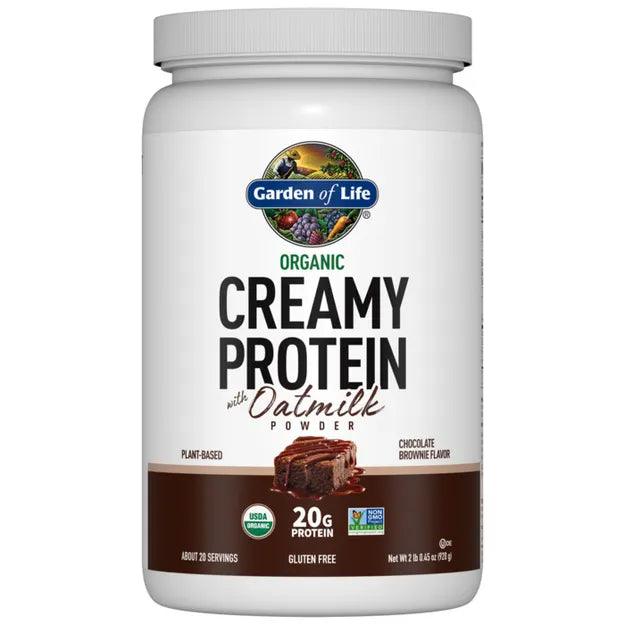 Garden of Life Organic Creamy Protein + Oatmilk Chocolate Brownie 920gm - Wellness Shoppee