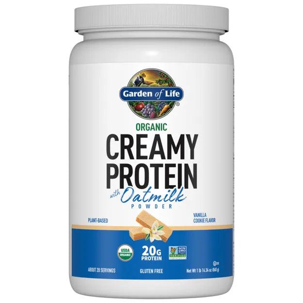 Garden of Life Organic Creamy Protein + Oatmilk Vanila Cookie 860gm - Wellness Shoppee