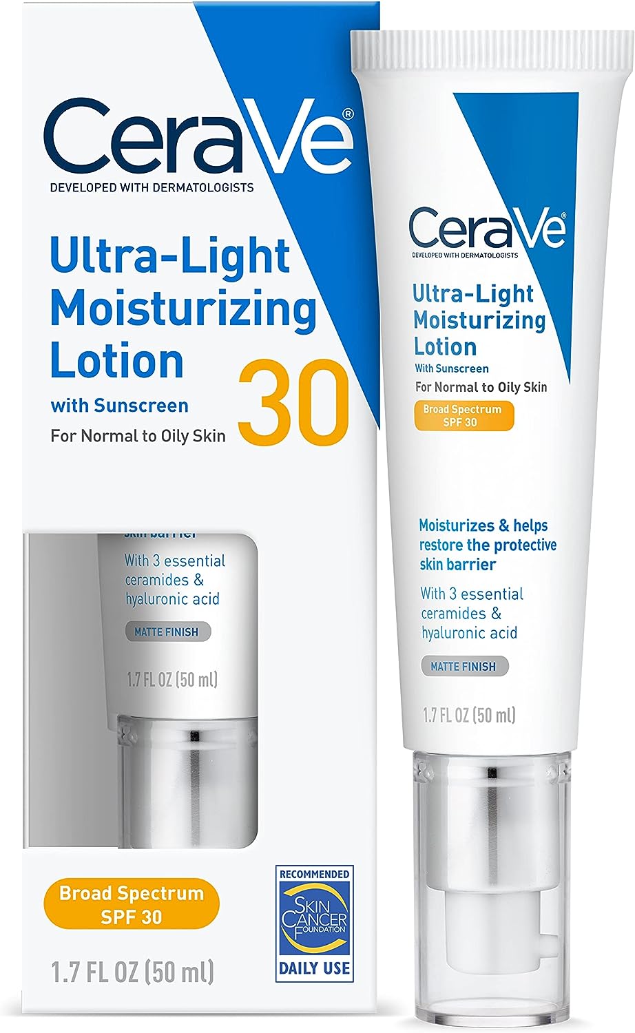 CeraVe Moisturizing Lotion SPF 30| Sunscreen and Face Moisturizer with Hyaluronic Acid & Ceramides