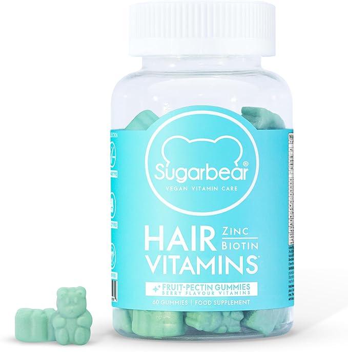 Sugar Bear Hair - Hair Vitamins, 60 Veggie Gummies - Wellness Shoppee