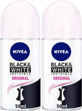 NIVEA Antiperspirant Roll-on for Women, Black & White Invisible Protection - Wellness Shoppee