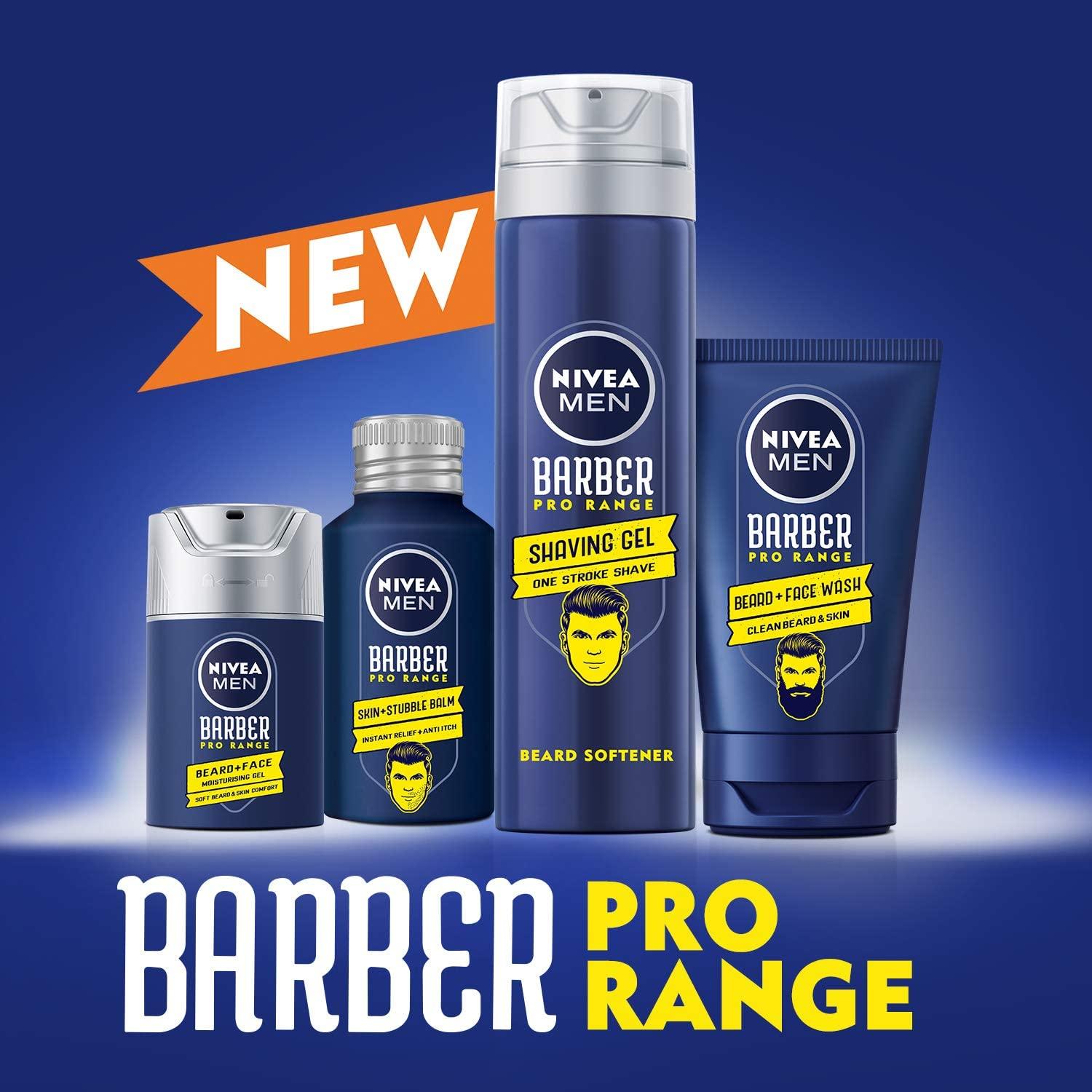 NIVEA MEN Beard & Face Wash Cleanser Barber Pro Range Clean & Soft Beard 100ml - Wellness Shoppee