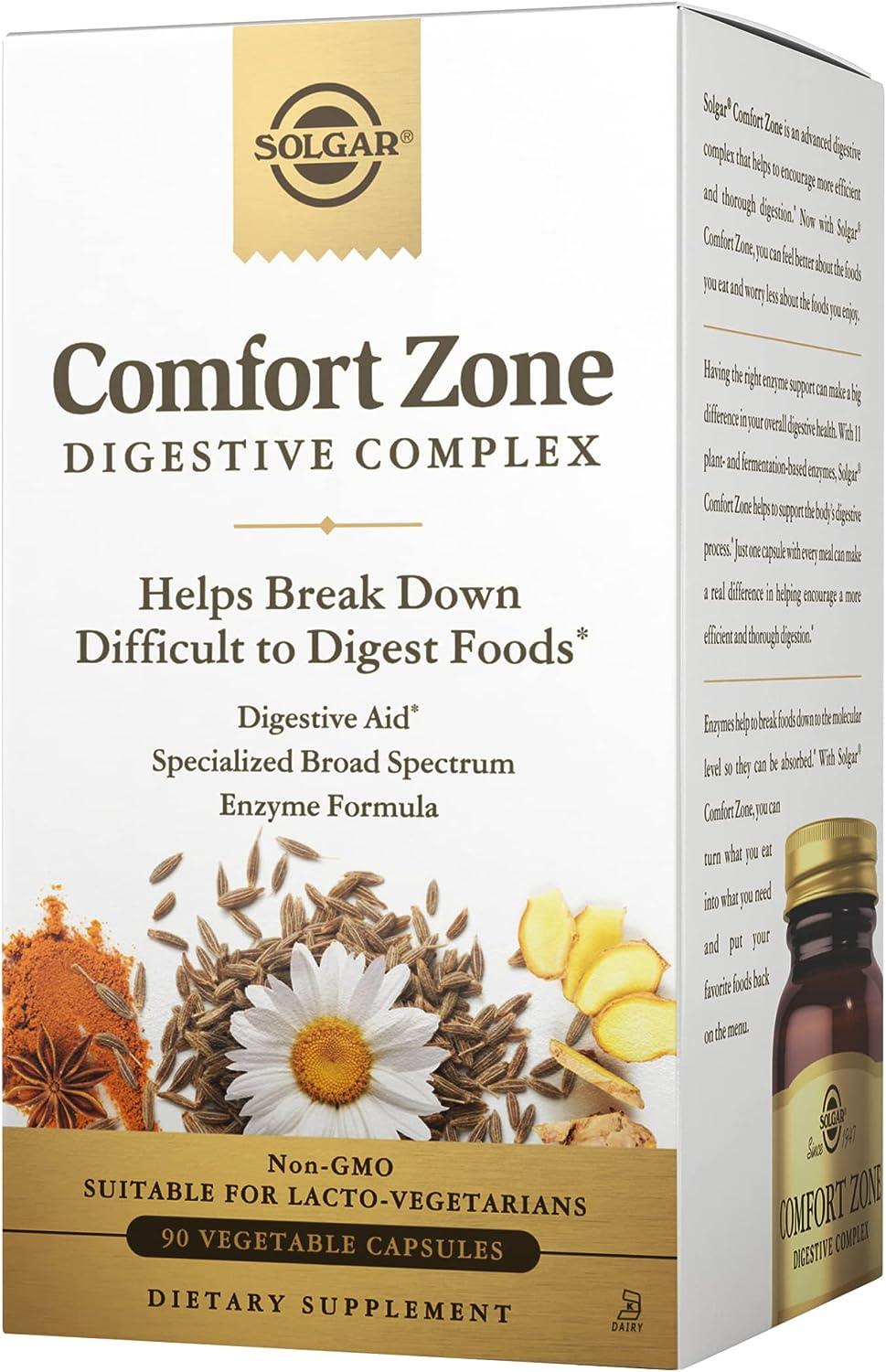 Solgar Comfort Zone Digestive Complex 90 Vegetable Capsules - Wellness Shoppee