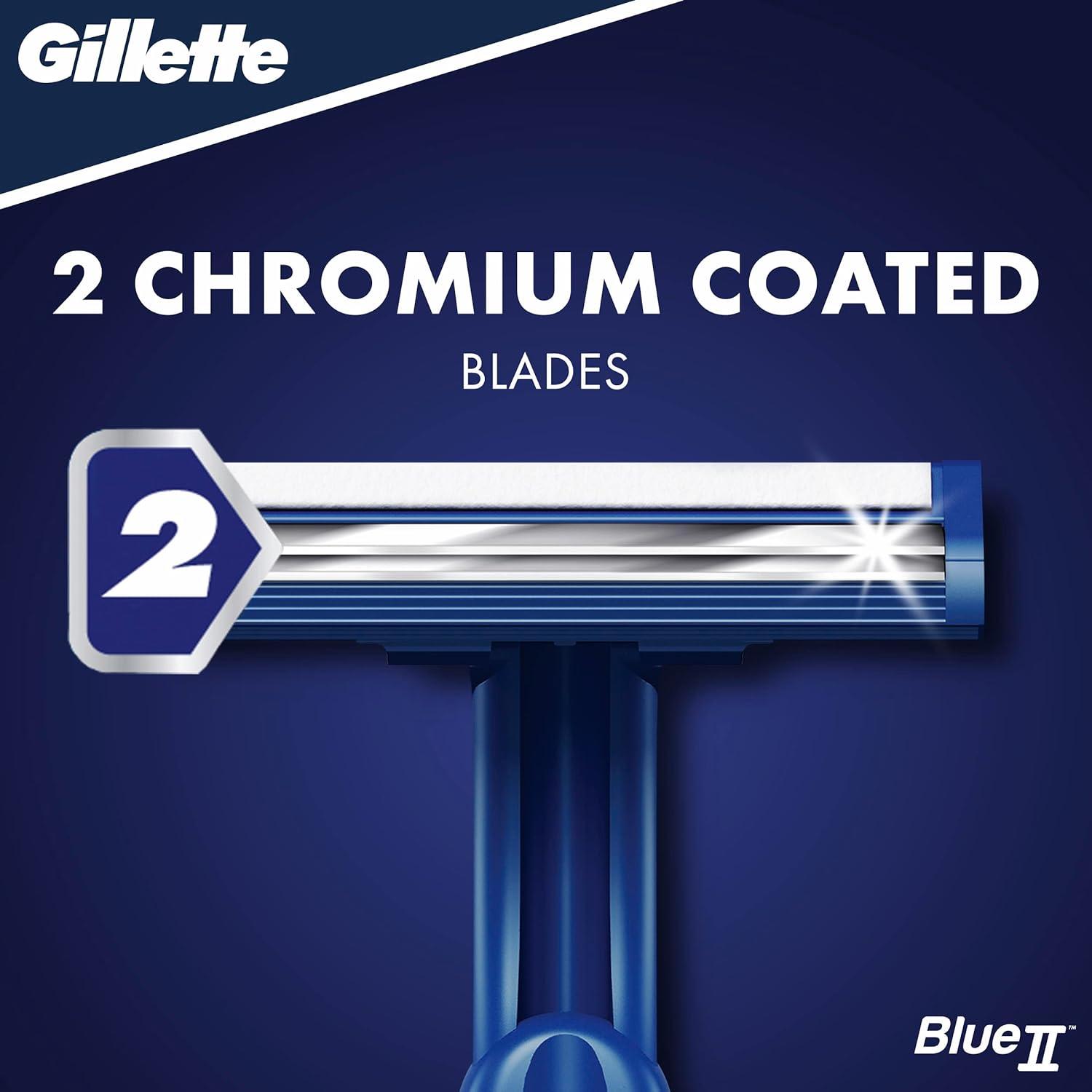 Gillette Blue II Plus Men's Disposable Razors 5 count - Wellness Shoppee