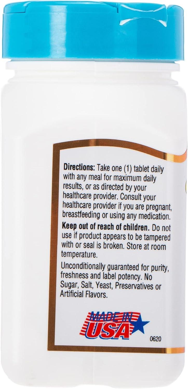 21st Century Chelated Zinc 50 mg, 110 Tablets - Wellness Shoppee