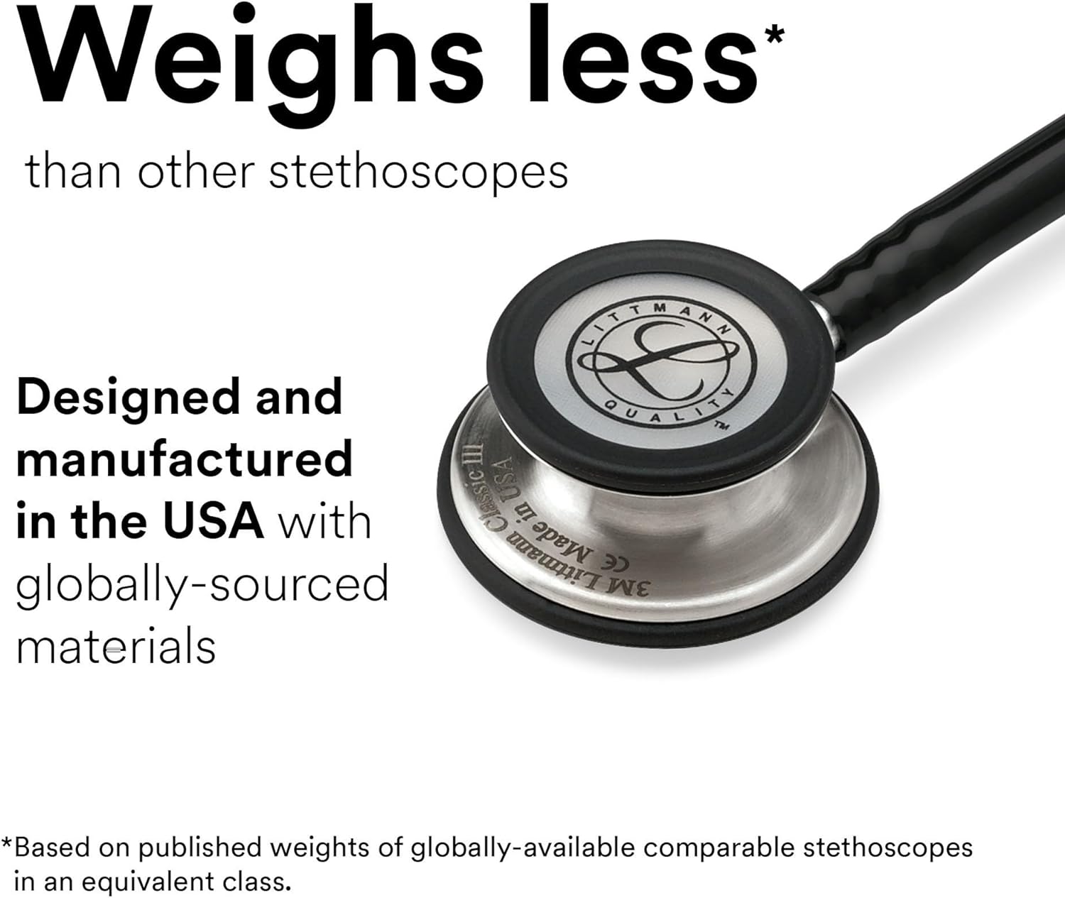 3M™ Littmann® Classic III™ Monitoring Stethoscope with Free Laser Engraving (Navy Blue Mirror 5863)