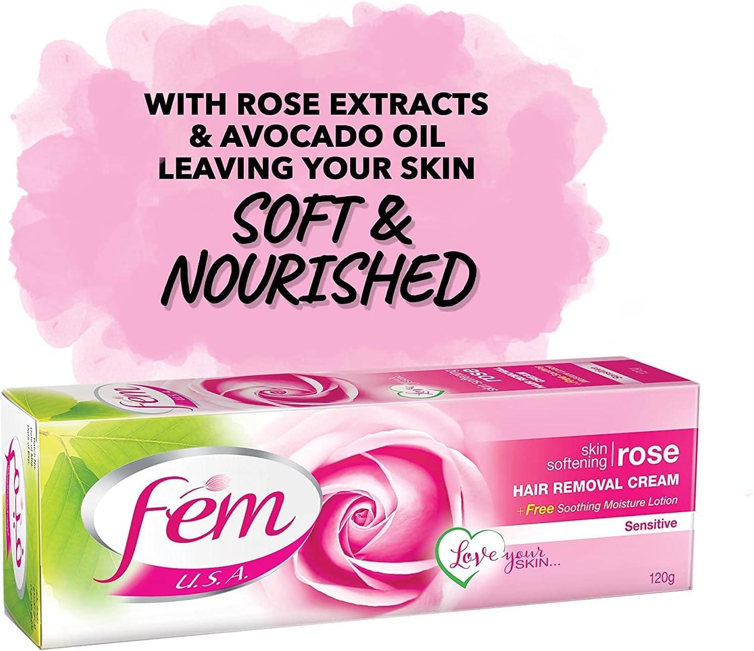 Fem Hair Removal Cream Rose 120g - Wellness Shoppee