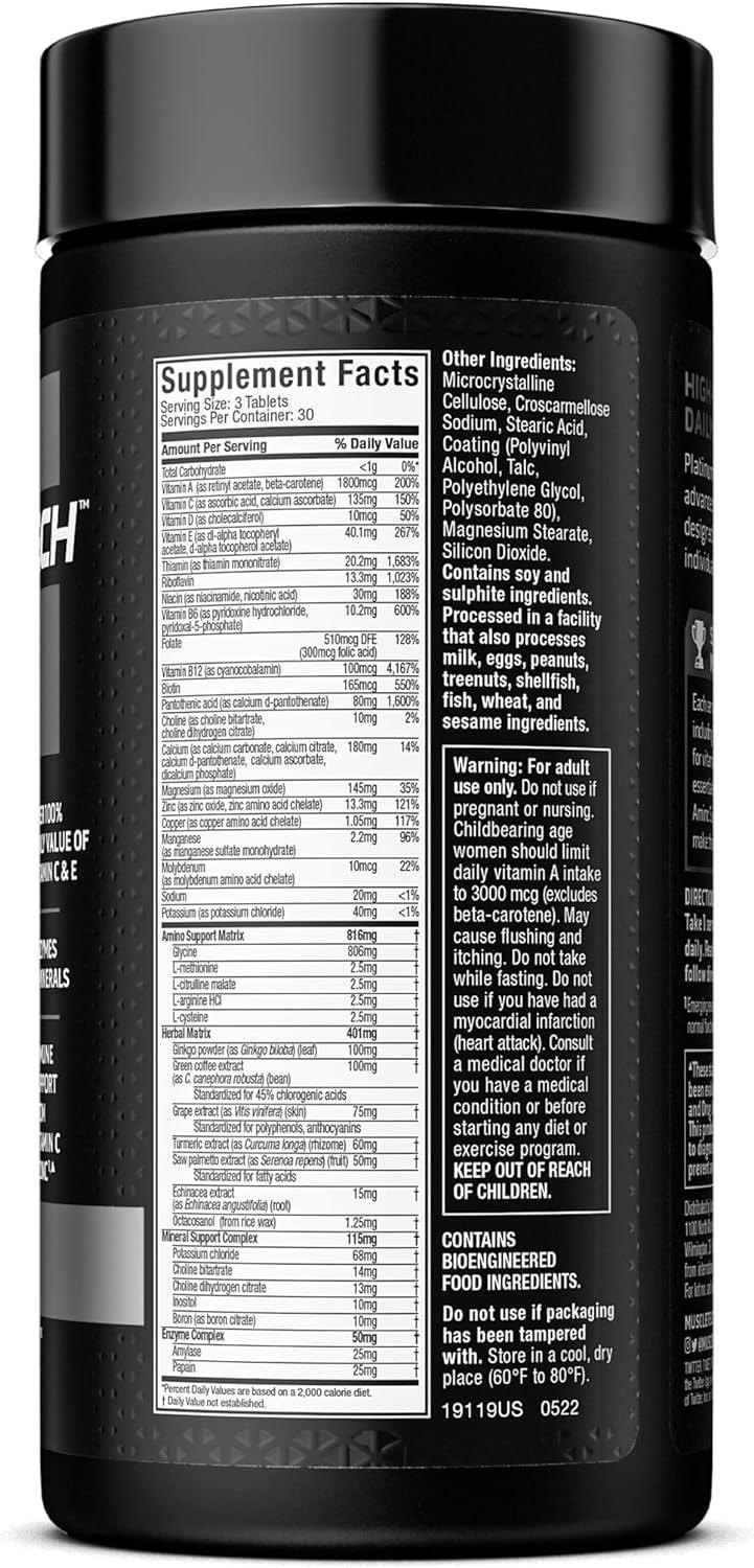 MuscleTech Platinum Multi Vitamin 90's - Wellness Shoppee