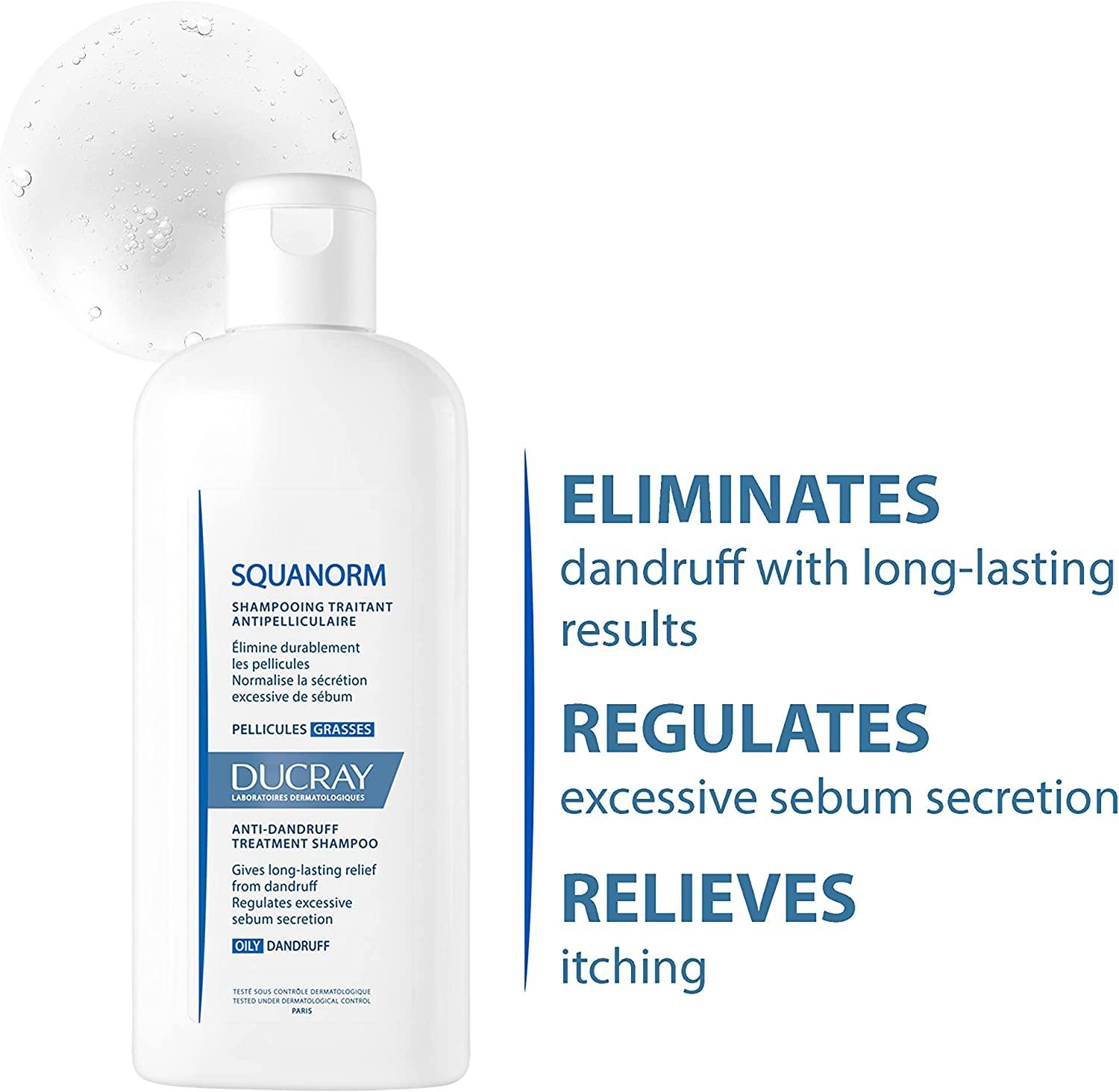 Ducray Squanorm Dandruff Shampoo - 200 ml - Wellness Shoppee