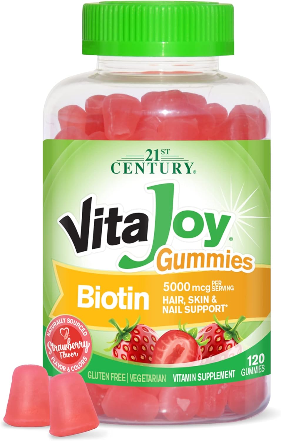 21st Century Vitajoy Gummies Biotin 5000 Mcg, 60 Gummies