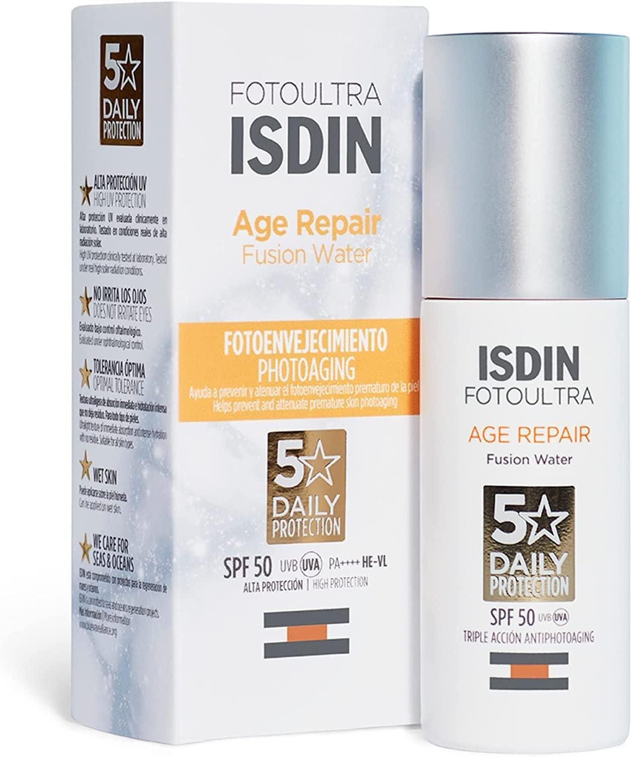 ISDIN FotoUltra Age Repair Fusion Water, SPF 50, 50ml - Wellness Shoppee