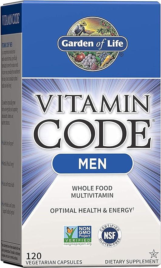 Garden of Life Vitamin Code, Men's Multi 120 Caps - Wellness Shoppee