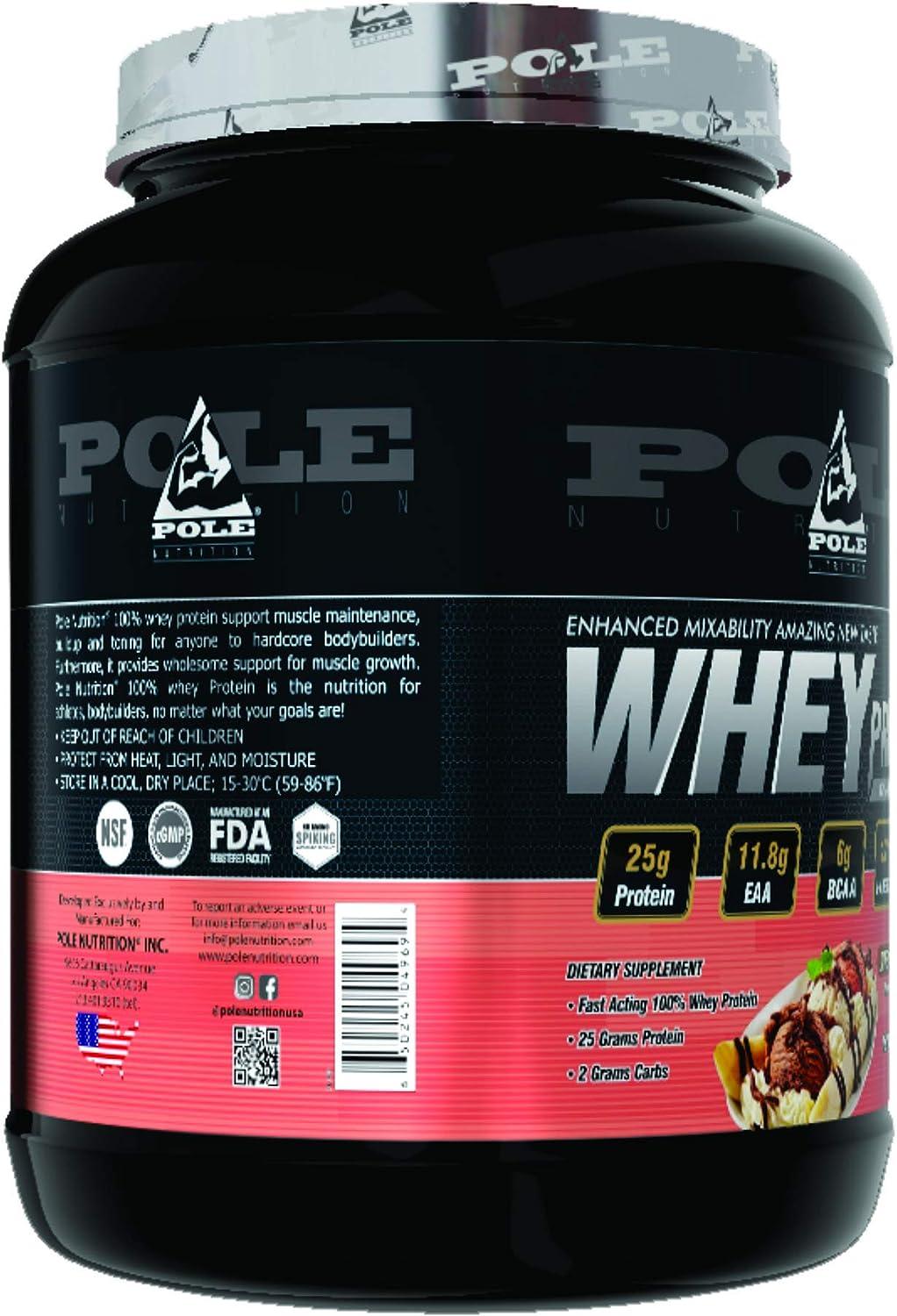 Pole Nutrition 100% Whey Protein Powder 5 lbs - Wellness Shoppee