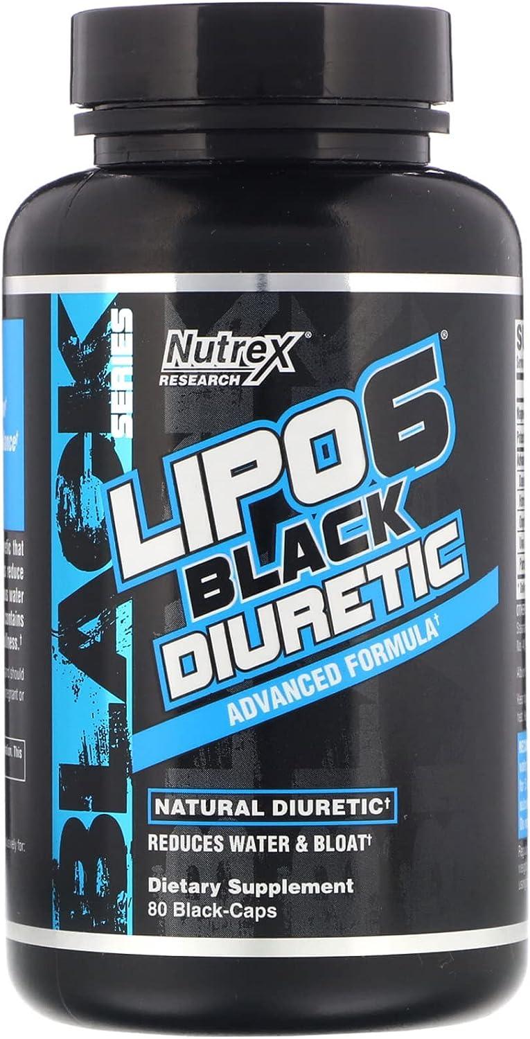 Nutrex Research, Lipo-6 Black Diuretic, 80 Black-caps - Wellness Shoppee