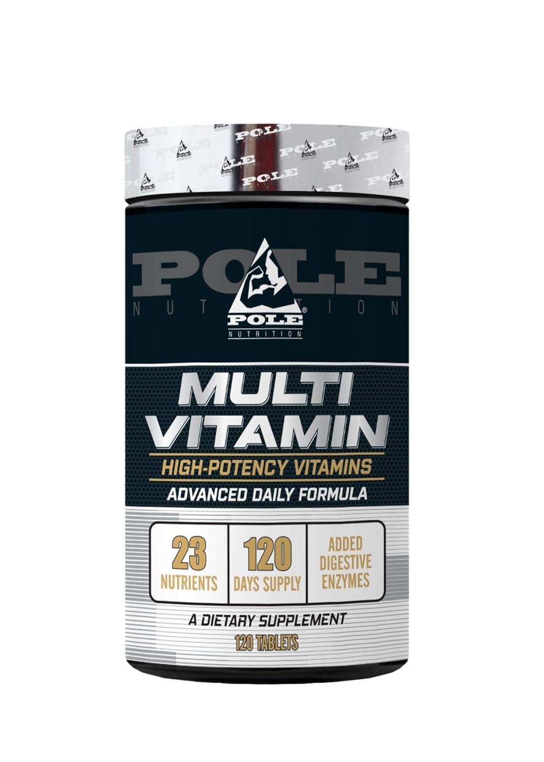 Pole Nutrition High‑Potency Multi Vitamins 120 Tablets - Wellness Shoppee