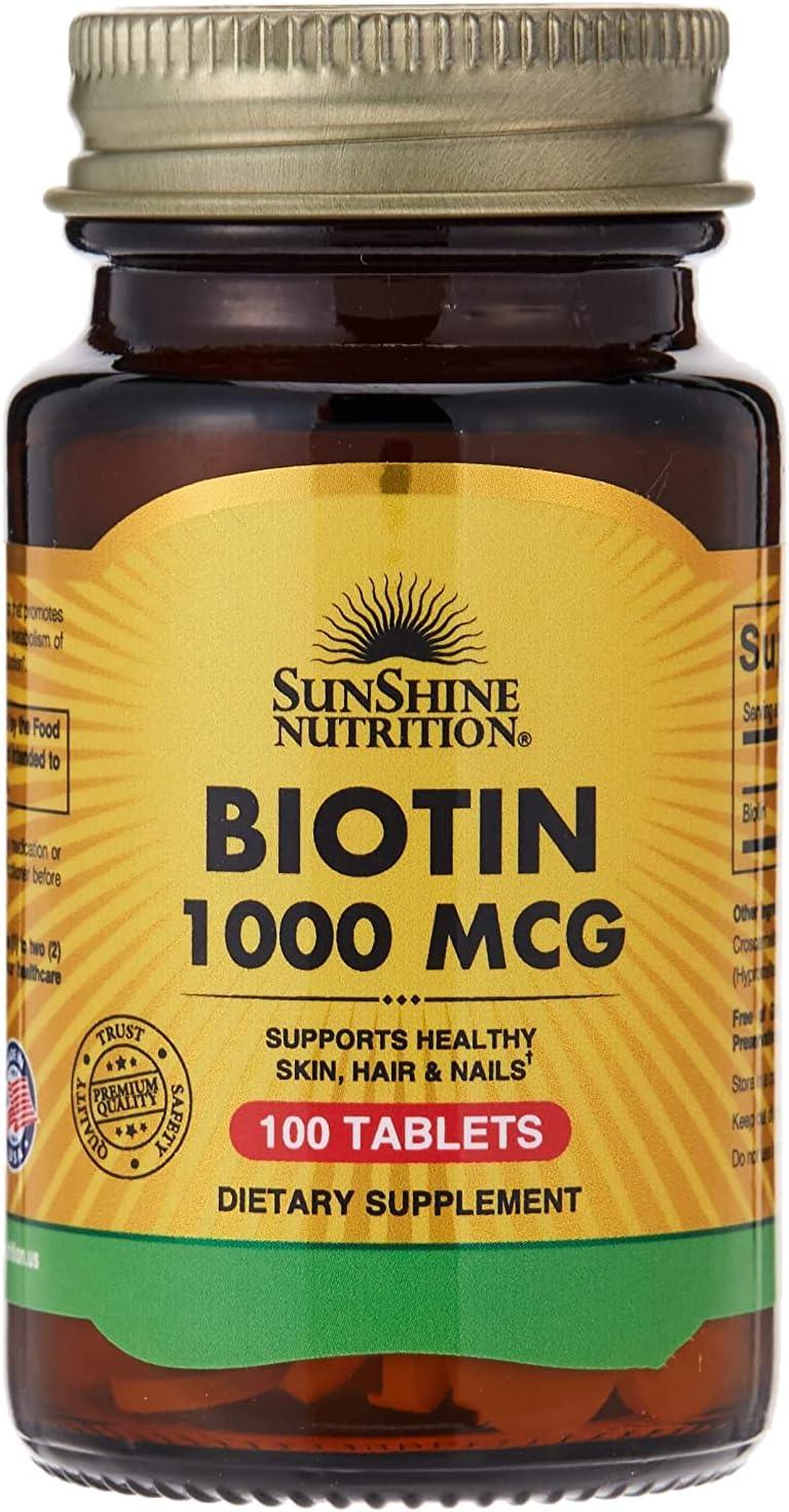 Sunshine N Ultra Potency Biotin 10000 Mcg 100 Tab - Wellness Shoppee