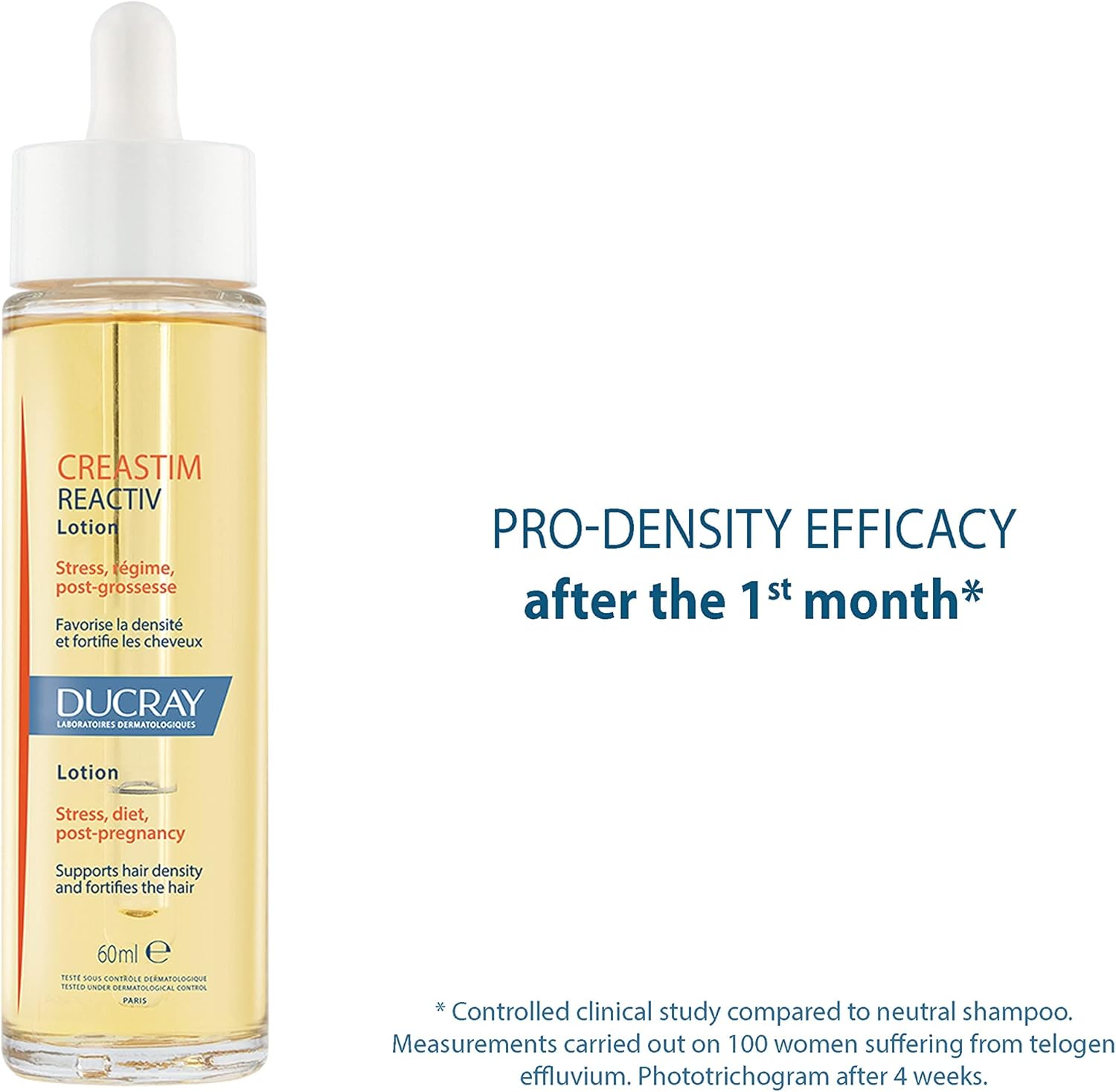 Ducray - Creastim Reactiv Strengthening Lotion - Occasional loss of hair density - 60ml