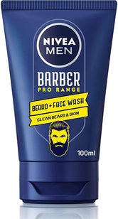 NIVEA MEN Beard & Face Wash Cleanser Barber Pro Range Clean & Soft Beard 100ml - Wellness Shoppee