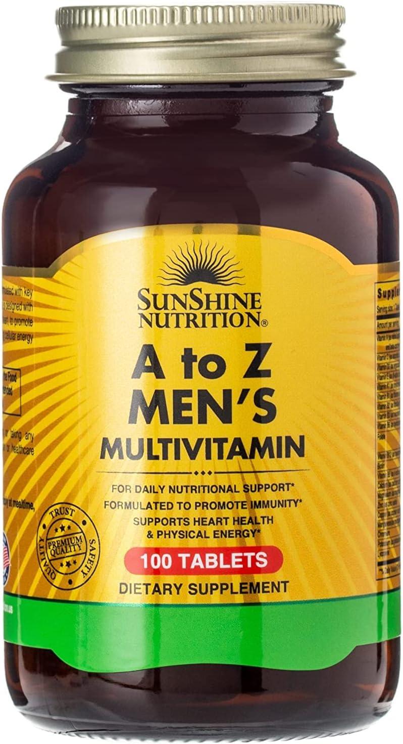 Sunshine Nutrition A To Z Men Multivitamin 100 Tablets - Wellness Shoppee