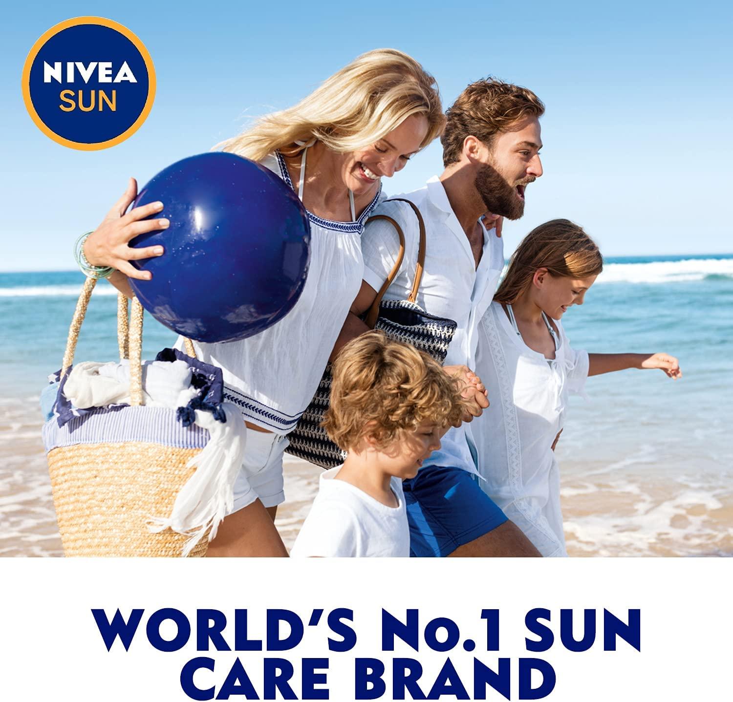 NIVEA SUN Lotion, UVA & UVB Protection, Protect & Moisture, SPF 50+, 200ml - Wellness Shoppee