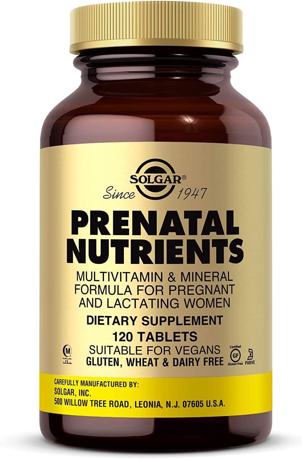 Solgar Prenatal Nutrients Tablets, 120 Tabs - Wellness Shoppee
