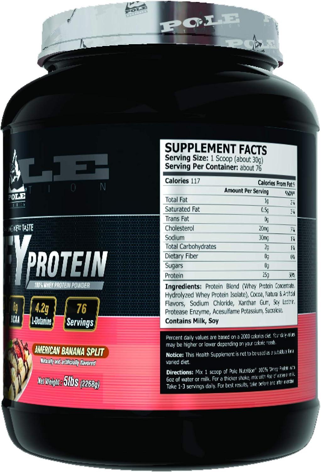 Pole Nutrition 100% Whey Protein Powder 5 lbs - Wellness Shoppee