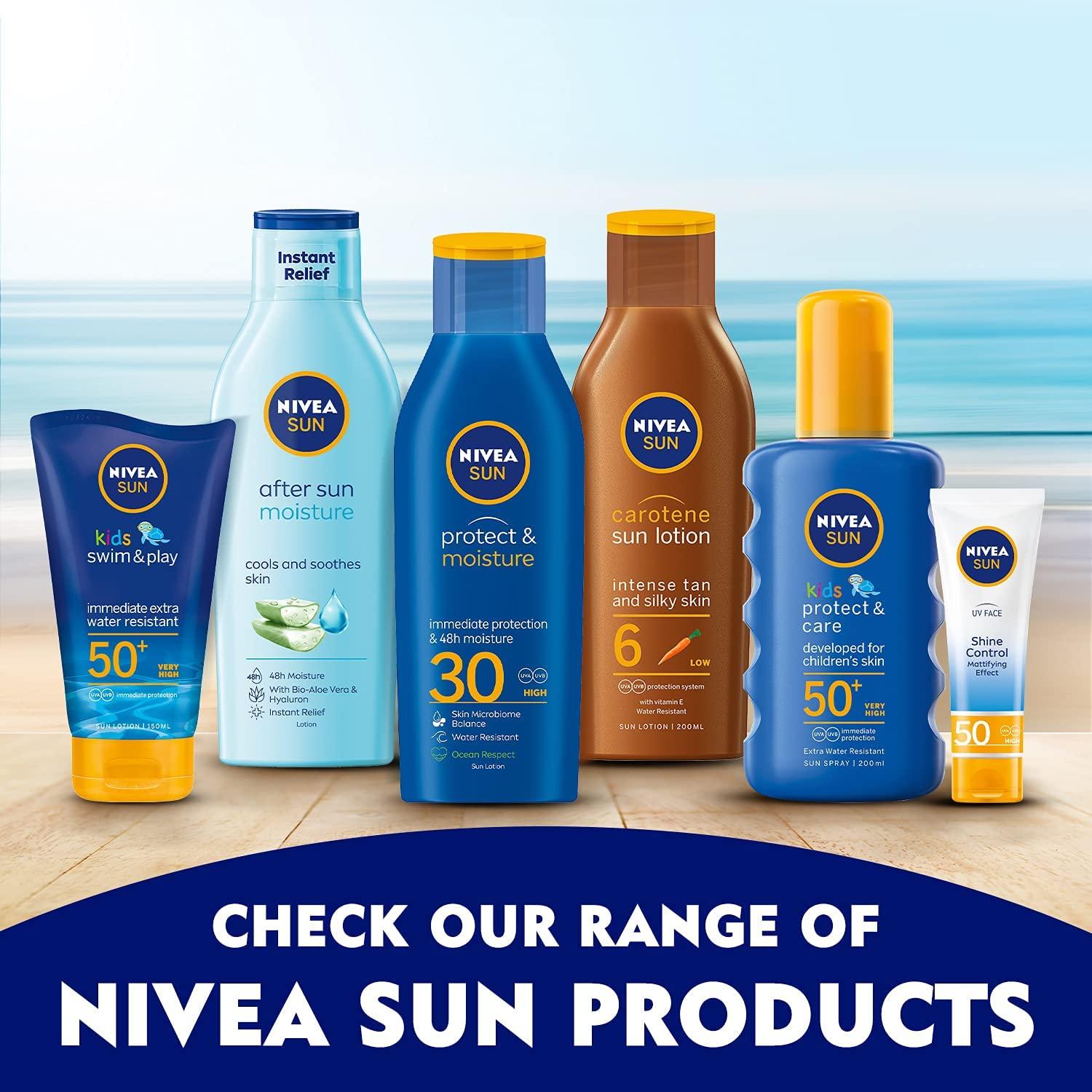 NIVEA SUN Spray, UVA & UVB Protection, Protect & Moisture, SPF 30 - Wellness Shoppee