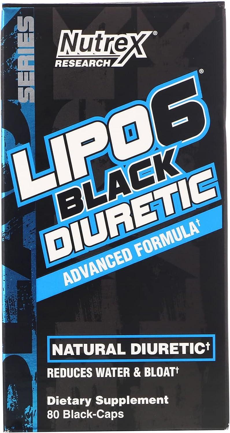 Nutrex Research, Lipo-6 Black Diuretic, 80 Black-caps - Wellness Shoppee