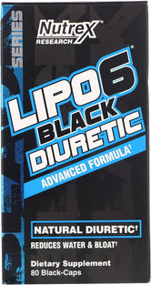 Nutrex Research, Lipo-6 Black Diuretic, 80 Black-caps - Wellness Shoppee