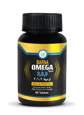 BARNA Omega Tablet 3,6,9 - Safe and Effective 60 Tablets