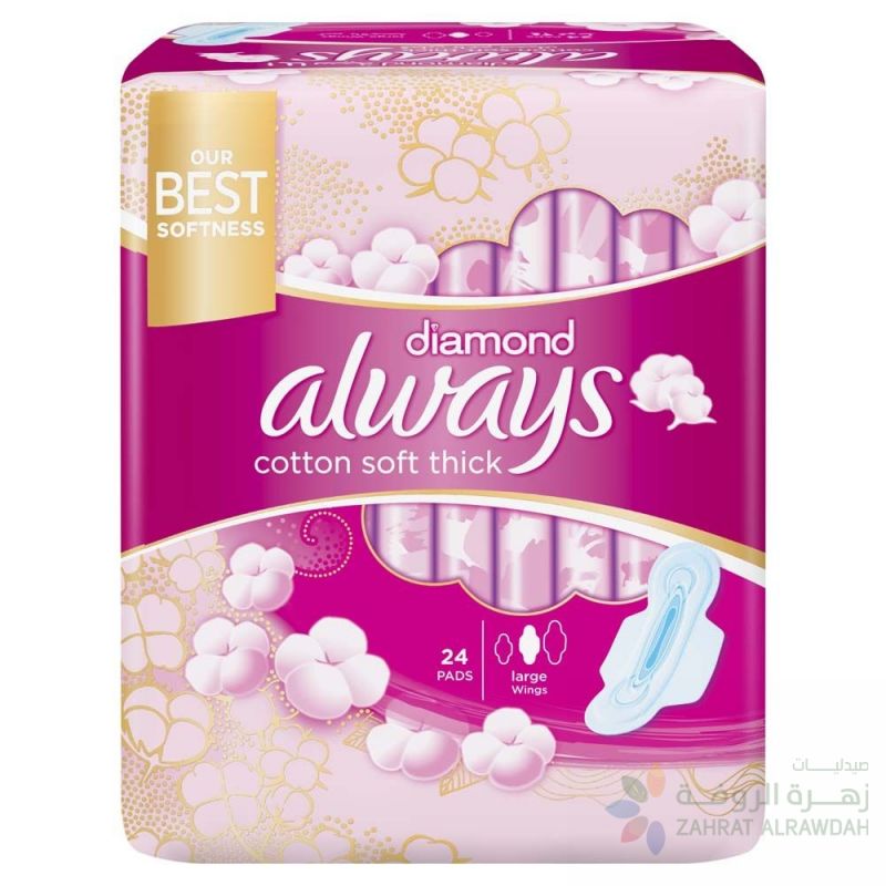 Always Total Protect Large With Wings  24S