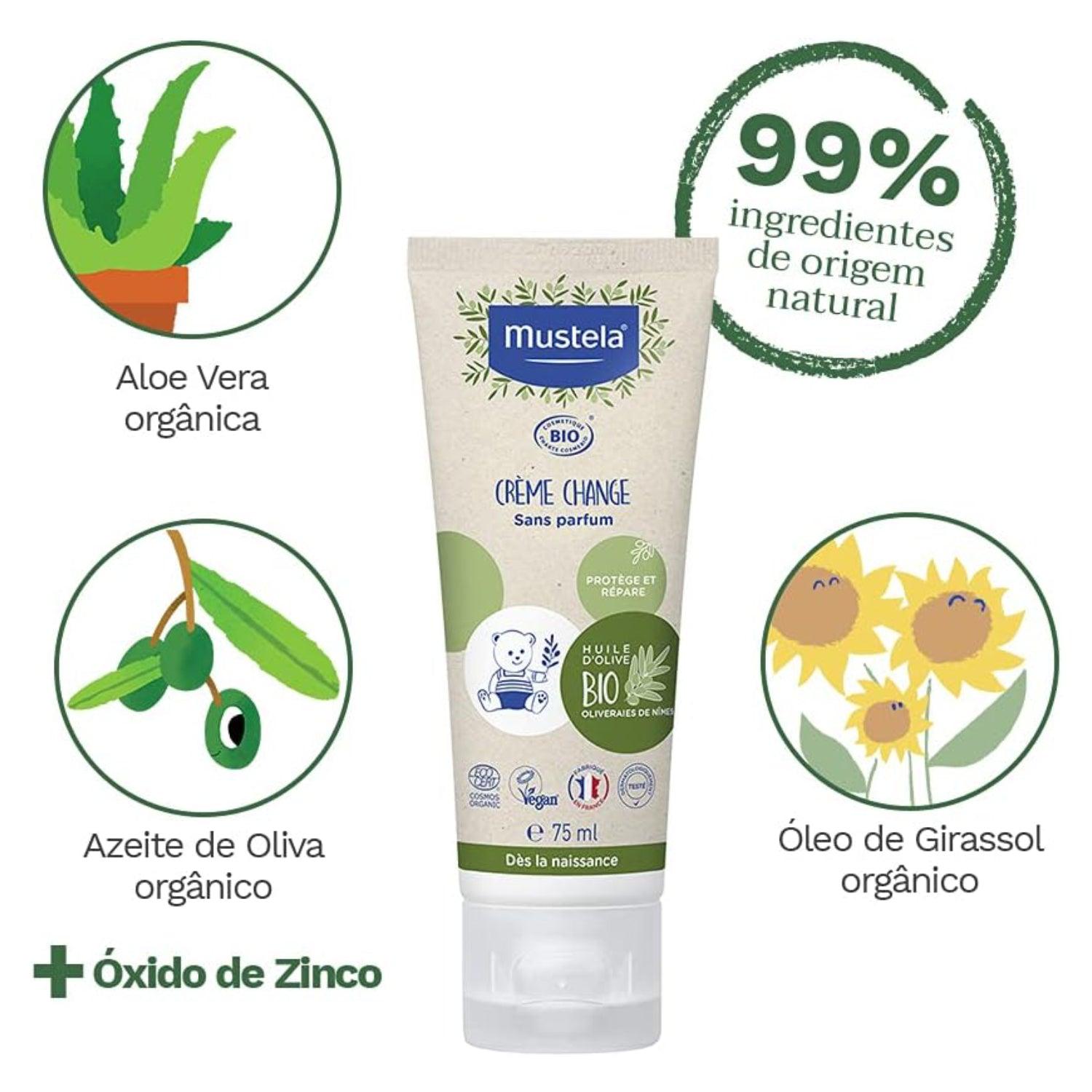 Mustela Bio Organic Diaper Cream 75ml - Wellness Shoppee