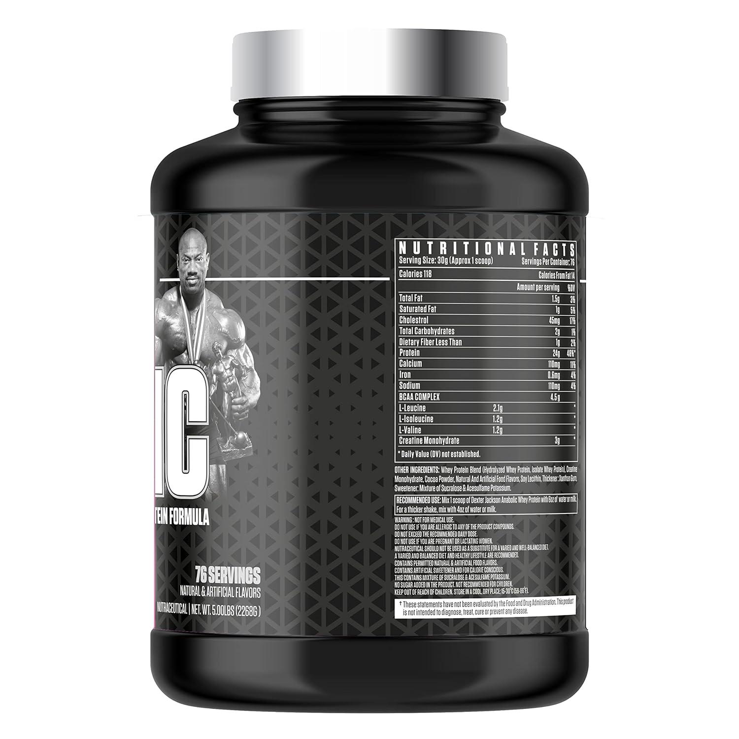 Dexter Jackson Black Series Anabolic Whey 5 Lbs - Chocolate Smoothie - Wellness Shoppee